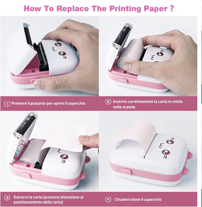 Cartoon Mini Printer ❤️