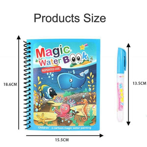 Kid's Reusable Magic Water🎨 Painting Book (Set Of 4)